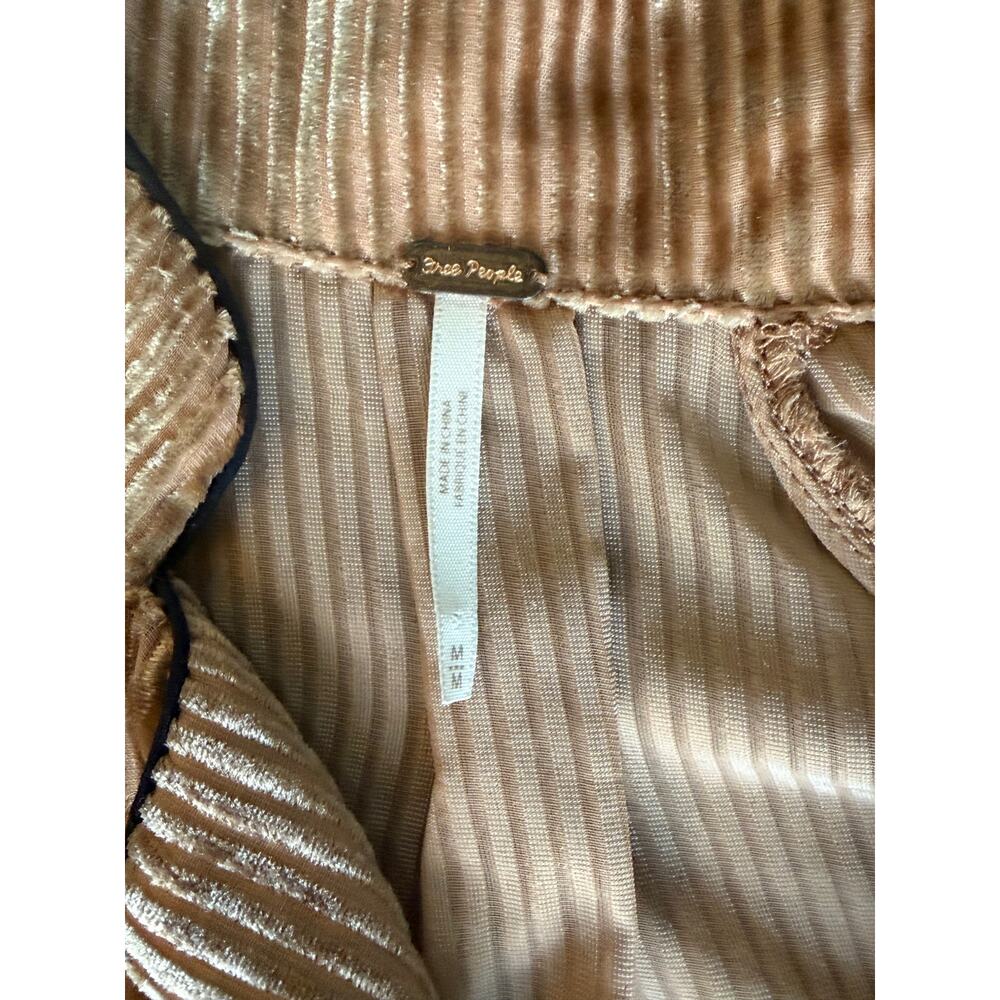 Free People Aspen Nights Velvet Cinched Jacket Blush Mauve Women M - Picture 9 of 9